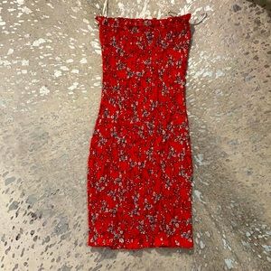 Never Worn: Seek the Label Scrunch Red Dress